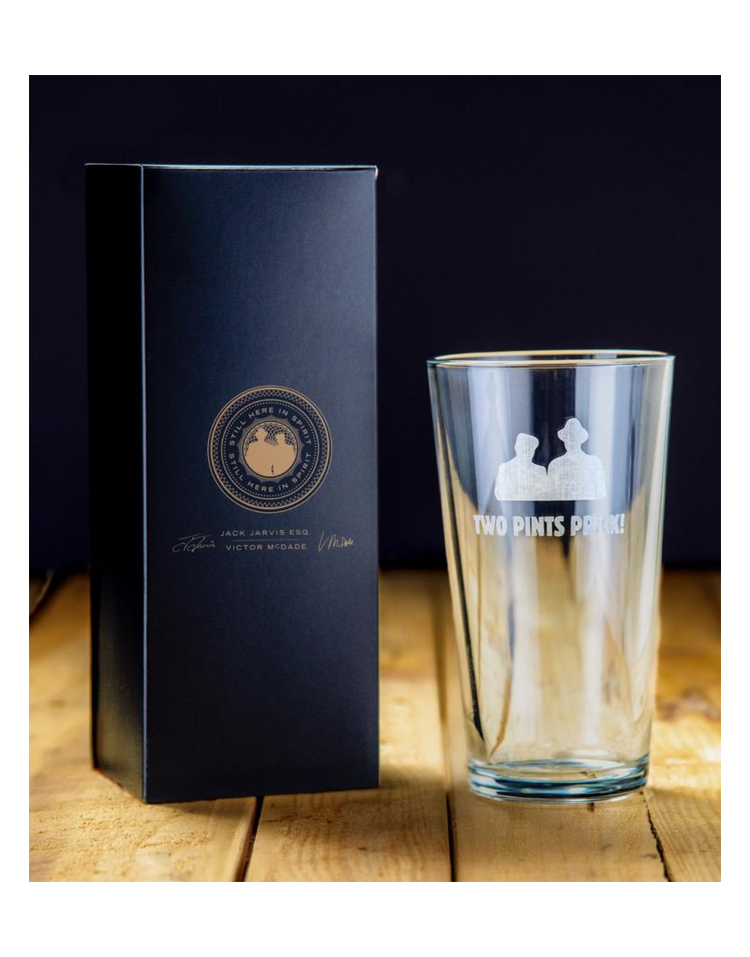 Two Pints Prick! Pint Glass